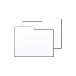 Photo Box Divider Card - White Poly